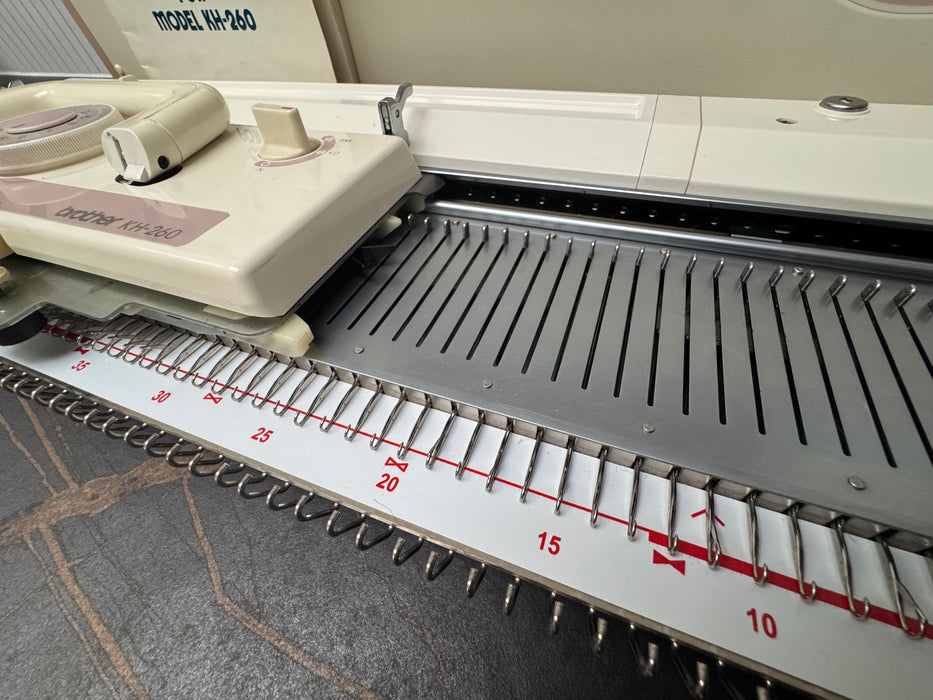 knitting machine kh260 brother punch card + ribber kr260 bulky package