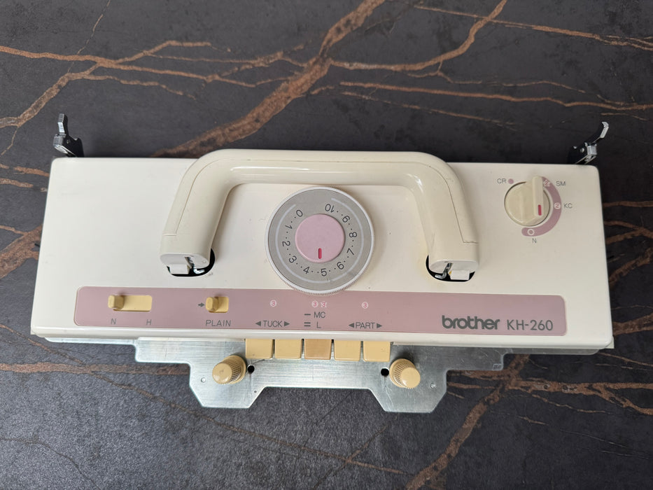 knitting machine kh260 brother punch card + ribber kr260 bulky package