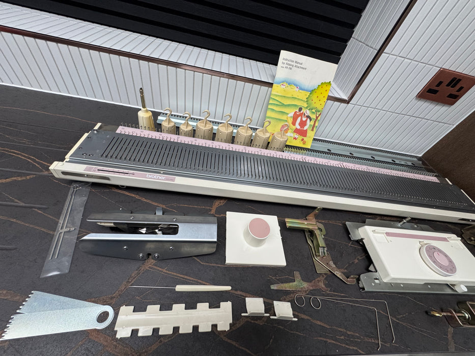 knitting machine kh260 brother punch card + ribber kr260 bulky package